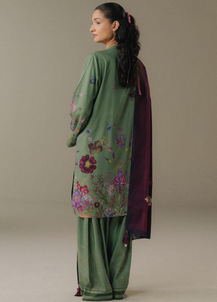 Coco by Zara Shahjahan Prints Unstitched Linen Suits 3 Piece CZS25PW Morning Echo D-8B - Winter Collection