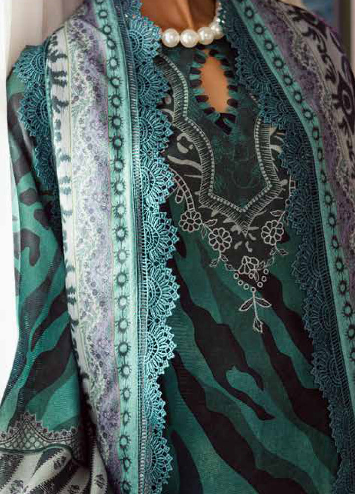 Signature Prints by Nureh Unstitched Linen Jacquard Suits 3 Piece NU25LJ SP-190 - Winter Collection