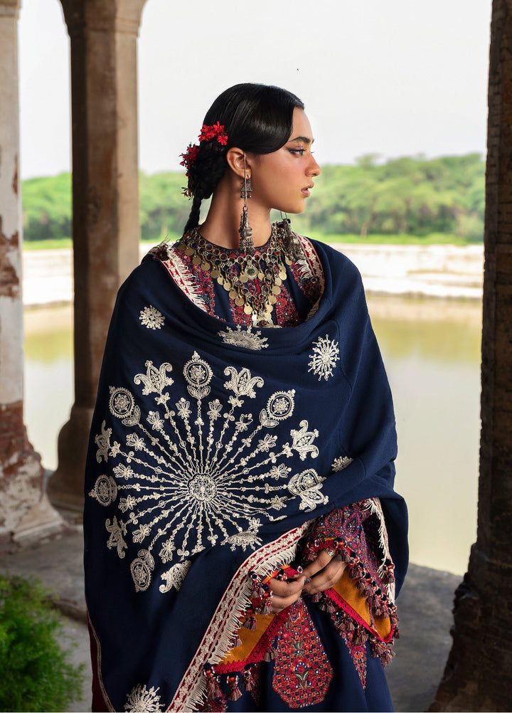 Hussain Rehar Unstitched Karandi Winter Embroidered Suits 3 Piece HRR25K Gulbano - Winter Collection