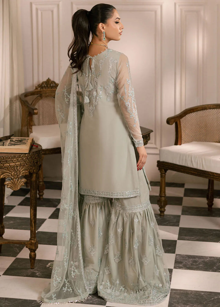 Zarif Unstitched Embroidered Net 3 Piece Suit ZR26UF Inayat ZRI-02-Gulzaar - Festive Collection