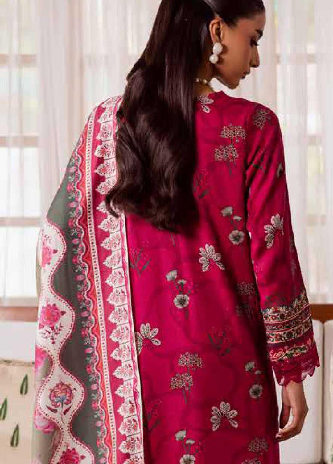 Signature Prints by Nureh Unstitched Linen Jacquard Suits 3 Piece NU25LJ SP-187 - Winter Collection