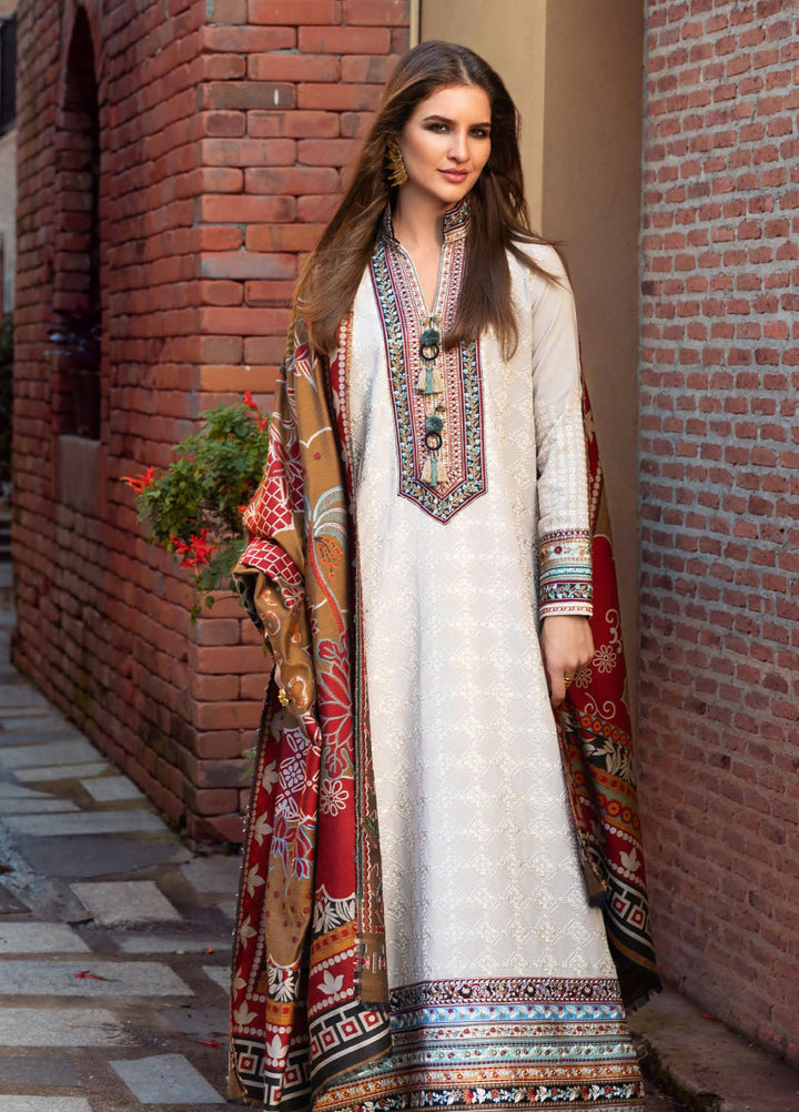 Mushq Broadway Under the Tuscan Sun Embroidered Karandi Suits Unstitched 3 Piece MQ25BT D-08 Tuscan Dawn - Winter Collection