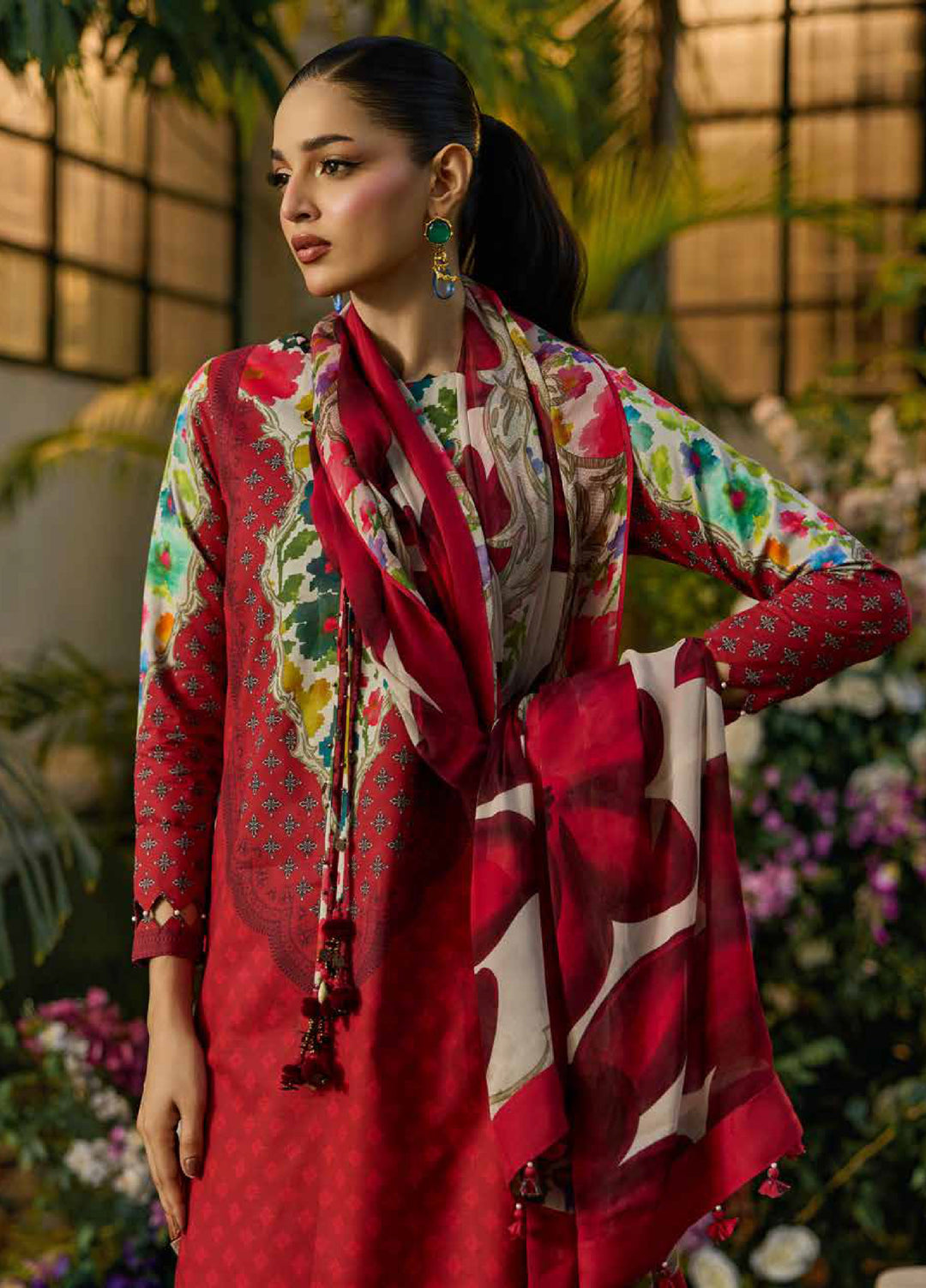 C Prints by Charizma Unstitched Printed Lawn 3 Piece Suit CHR26ULP CP6-13 - Summer Collection