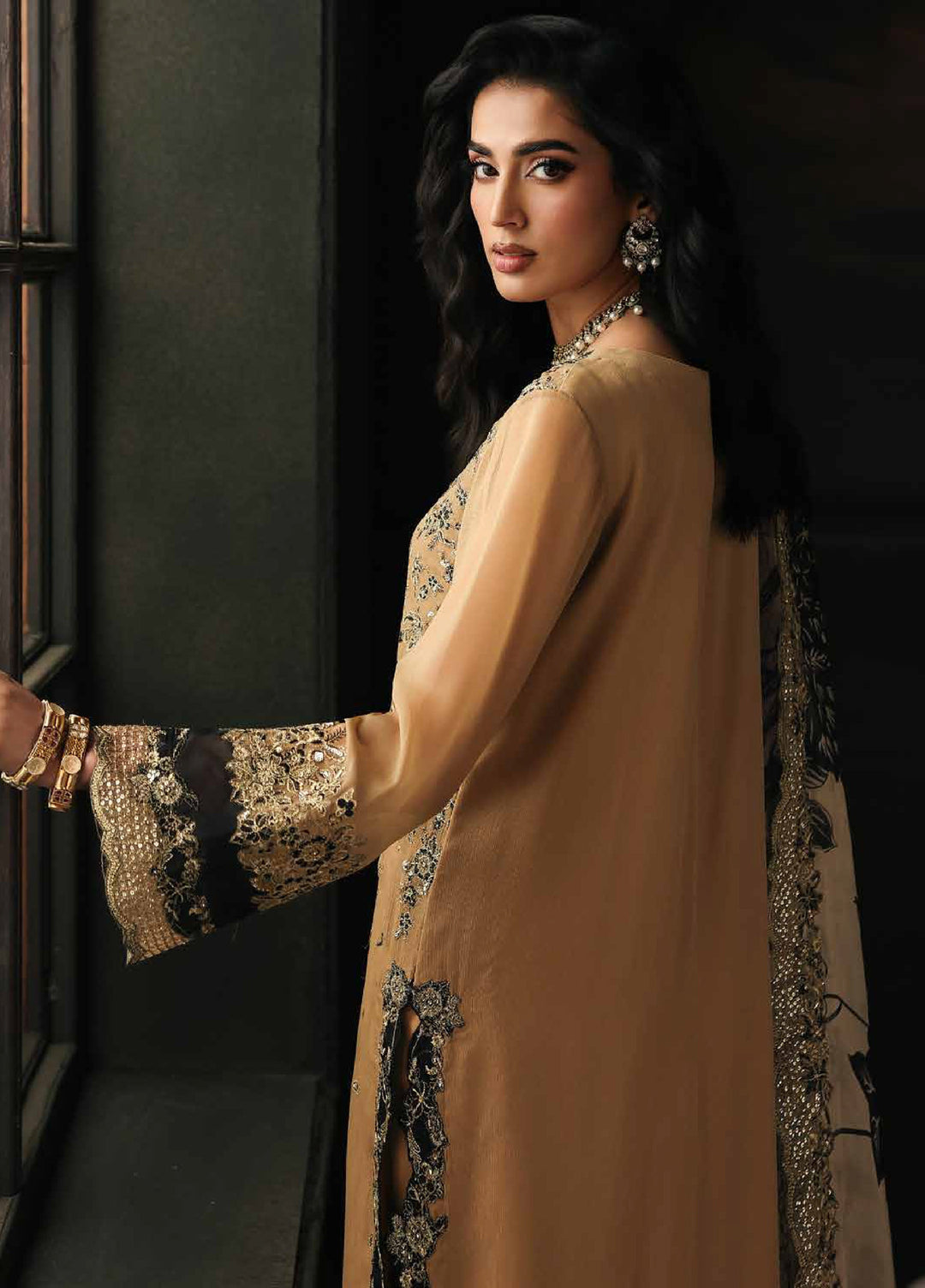 Aura by Charizma Unstitched Chiffon Embroidered Suits 3 Piece CRZ25UA CA26-06 - Festive Collection