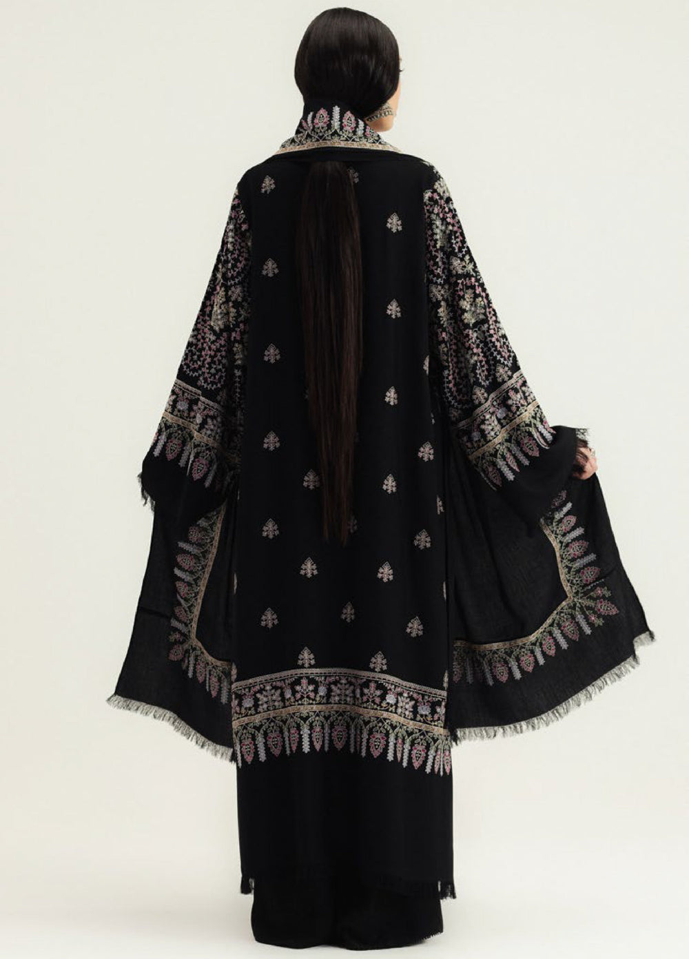 Zara Shahjahan Unstitched Winter Marina Embroidered Suits 3 Piece CZS25WC D2-Shahgul - Winter Collection