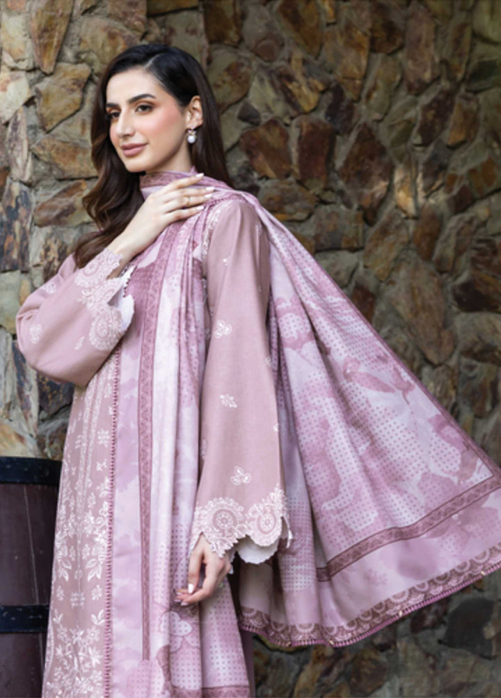 Eminence by Farasha Embroidered Khaddar Suits Unstitched 3 Piece FSH25FW D-06 Blushen - Winter Collection