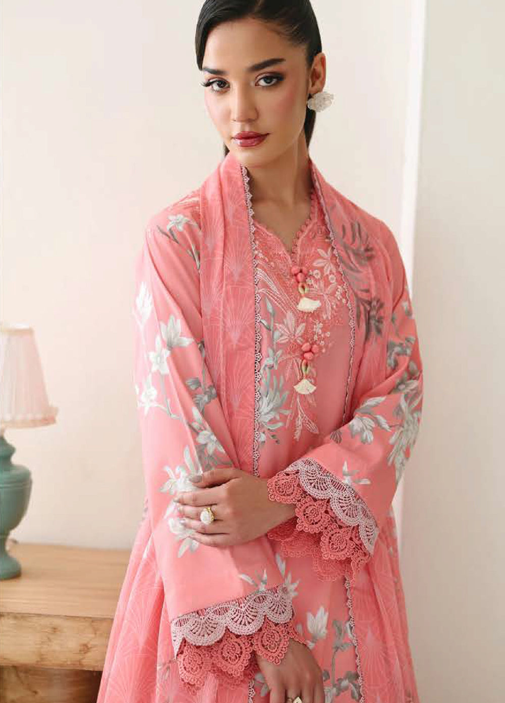 Eclat Garden by Roheenaz Unstitched Printed Lawn 3 Piece Suit RN26UEL Azalea Grace - Summer Collection