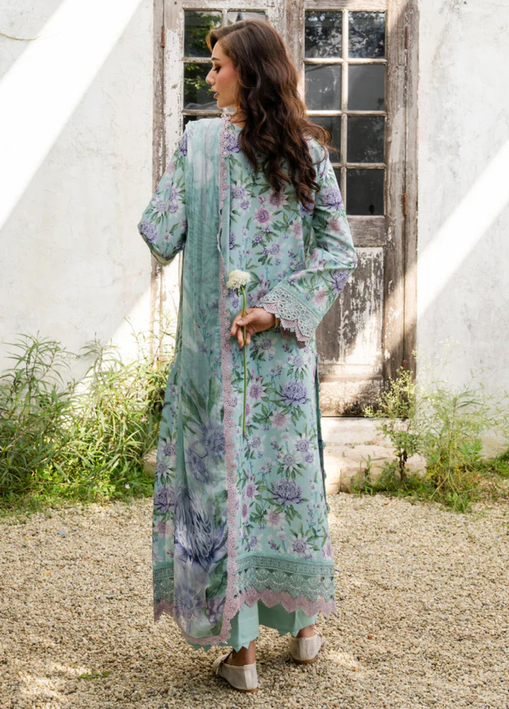Shezlin Chikankari by Aabyaan Unstitched Embroidered Lawn 3 Piece Suit ABY26USC AZ-13 VIRELLE - Summer Collection