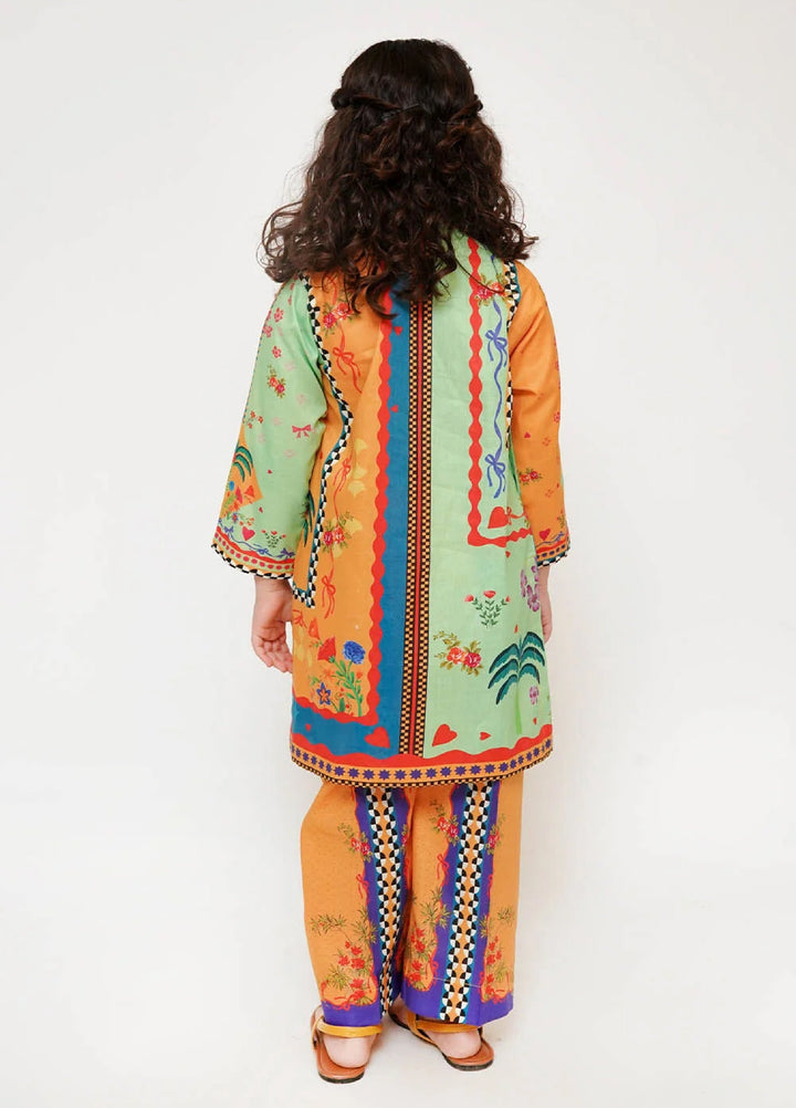 Senorita Girls RTW Printed Cotton 2 Piece Suit KAC-03469 - Casual Collection