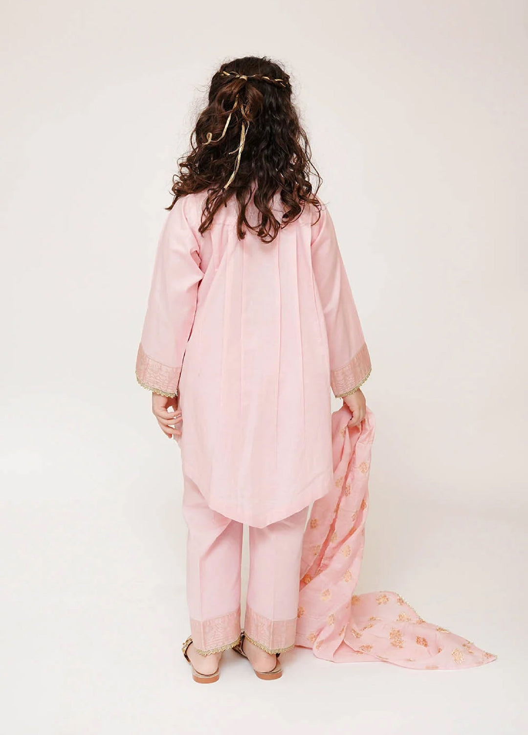 Senorita Girls RTW Solids Cotton 3 Piece Suit KBD-03448 - Casual Collection