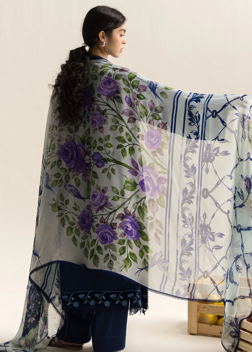 Coco by Zara Shahjahan Unstitched Embroidered Lawn 3 Piece Suit CZS26UCLP SOREN-9A - Eid Collection