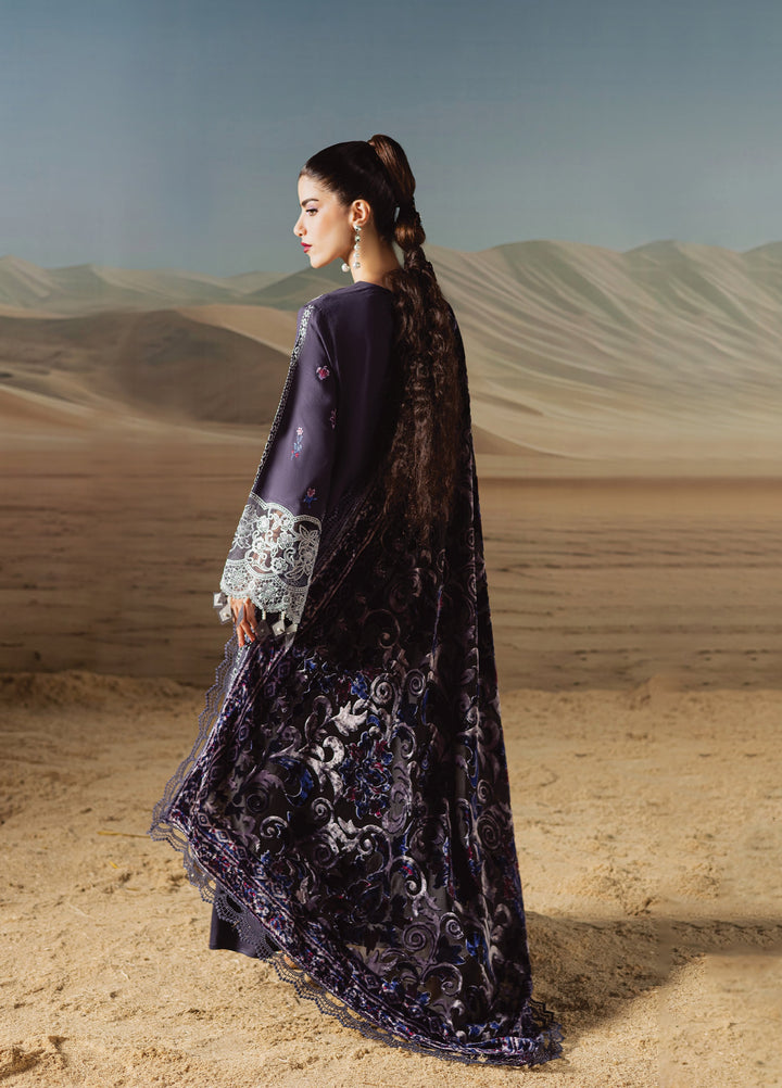 Amelia by Mahnur Unstitched Luxury Cotrai Embroidered 3 Piece Suits MN25AL AM-005 - Winter Collection