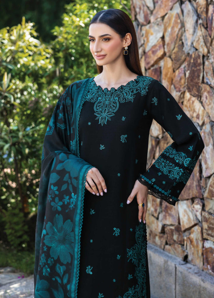 Eminence by Farasha Embroidered Khaddar Suits Unstitched 3 Piece FSH25FW D-09 Sepia - Winter Collection
