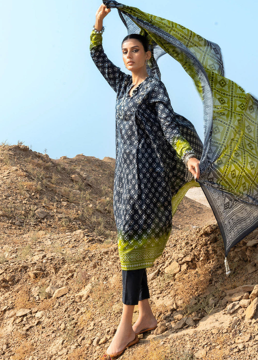 The Chunri by Gul Ahmed Unstitched Printed Lawn 3 Piece Suit GA26UTCL CL-62109 A - Summer Collection