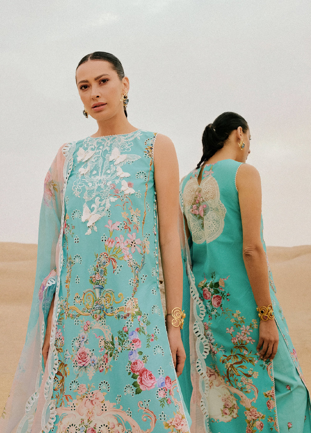 Saira Rizwan Unstitched Embroidered Luxury Lawn 3 Piece Suit SR26ULL SRL26-03 MEHRSA - Festive Collection