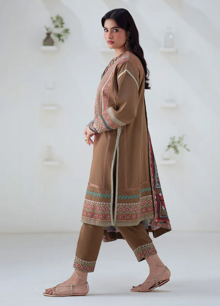 Noore by Freesia Unstitched Khaddar Embroidered Suits 3 Piece FRE25NW FSU-5674 Ghuncha - Winter Collection