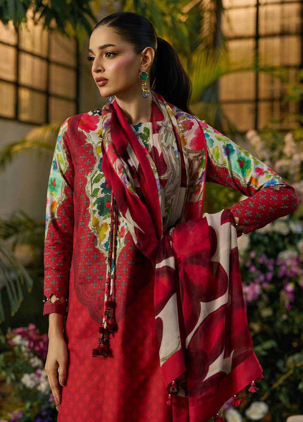 C Prints by Charizma Unstitched Printed Lawn 3 Piece Suit CHR26ULP CP6-13 - Summer Collection