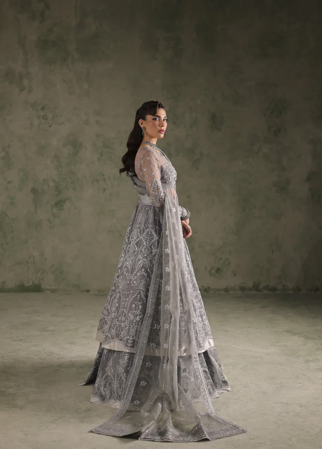 Esmeree by Imran Ramzan Embroidered Unstitched Organza 3 Piece Tresor D Etoiles - Formals Collection