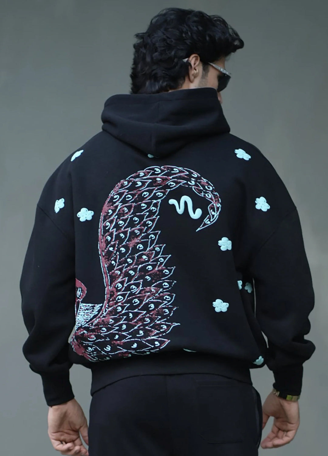 Movement Unisex Western 1 Piece Printed Fleece Serpent Sky Black - Winter Collection