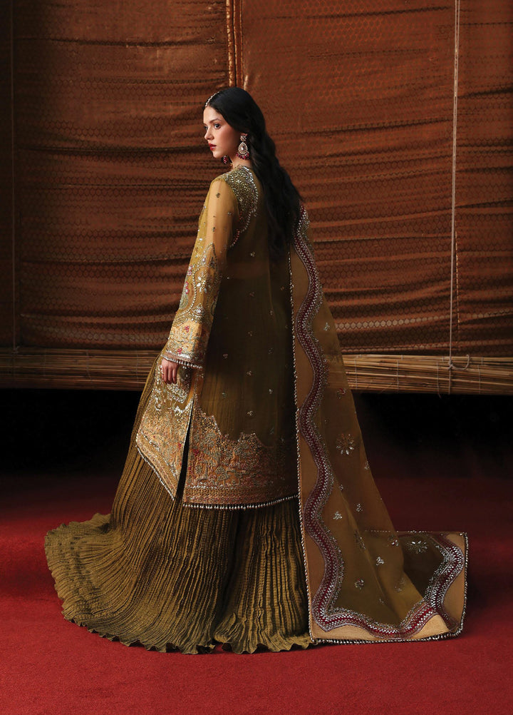 Kaashvi by Ayzel Unstitched Organza Embroidered Suits 3 Piece AAF25KW USHNA AZW-25-V2-07 - Wedding Collection