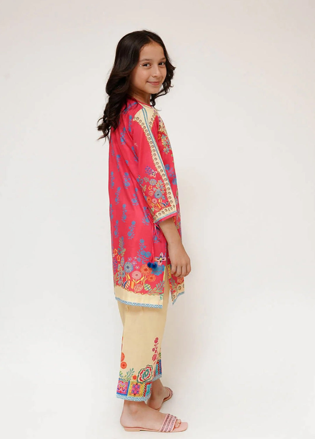 Senorita Girls RTW Printed Cotton 2 Piece Suit KAC-03472 - Casual Collection