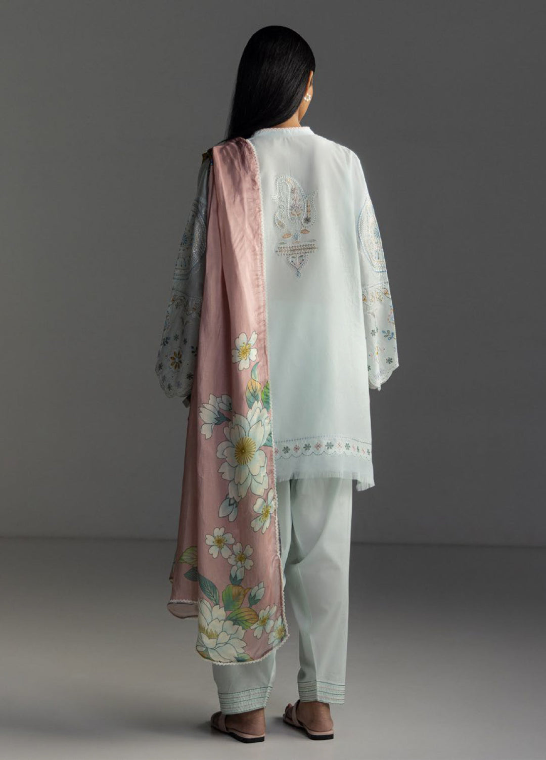 Coco by Zara Shahjahan Unstitched Embroidered Lawn 3 Piece Suit CZS26UL VEYA-7B - Summer Collection