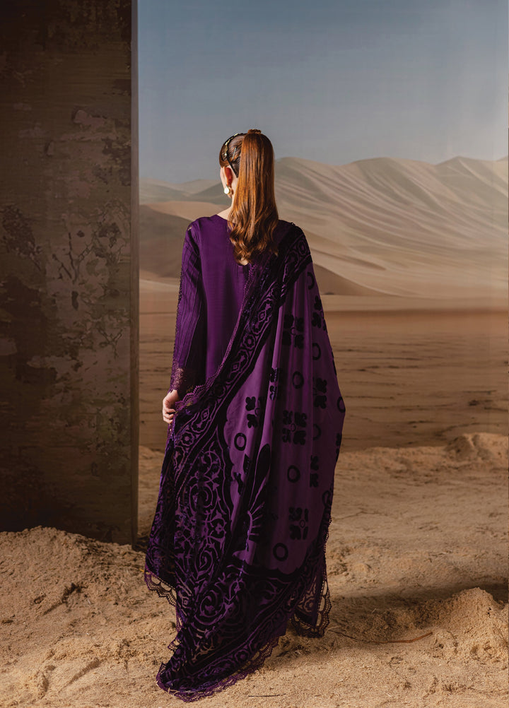 Amelia by Mahnur Unstitched Luxury Cotrai Embroidered 3 Piece Suits MN25AL AM-010 - Winter Collection