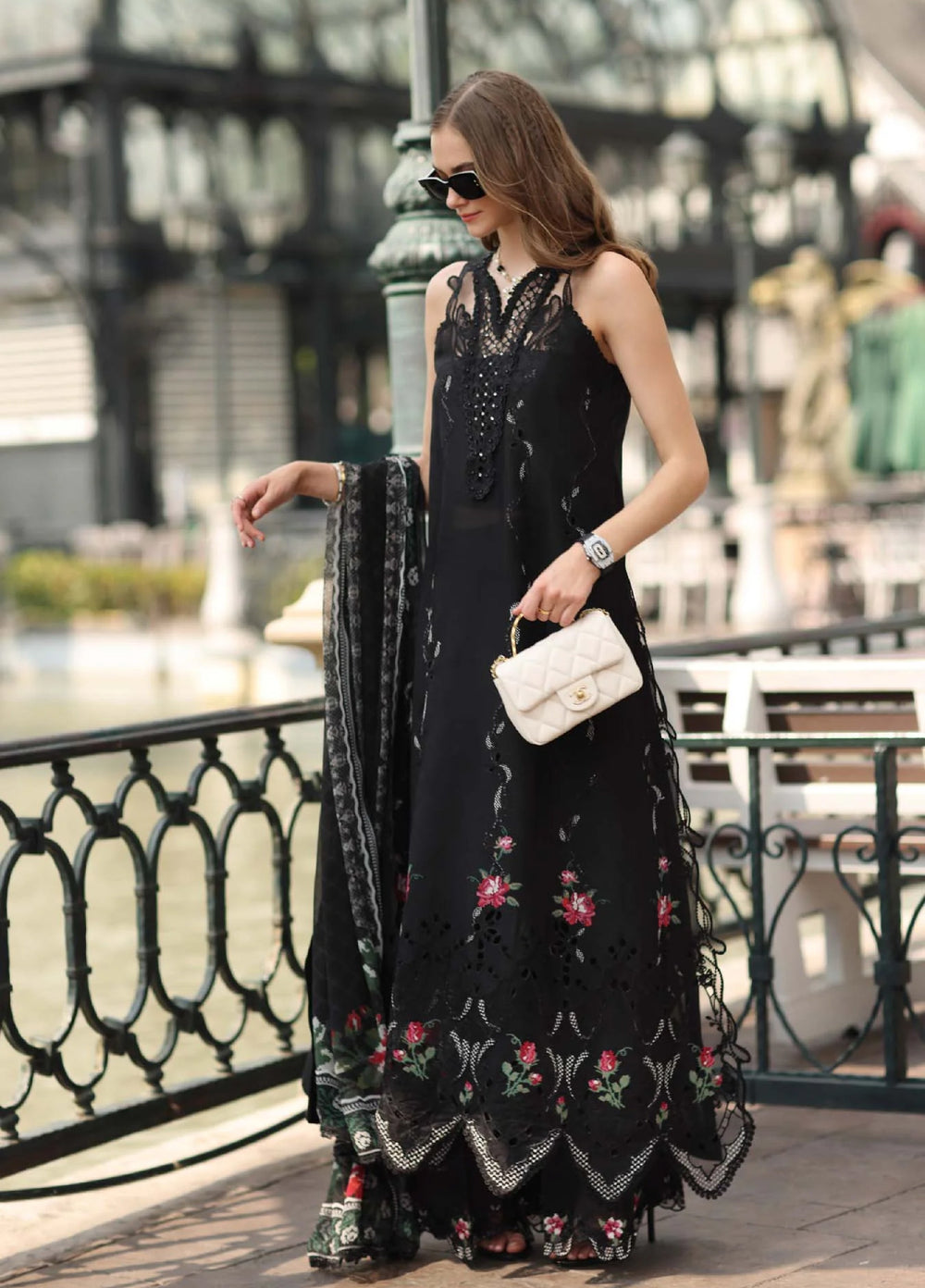 Noor Luxe by Saadia Asad Unstitched Chikankari Embroidered Lawn 3 Piece Suit SA26UNL D-5 NERISSA - Summer Collection