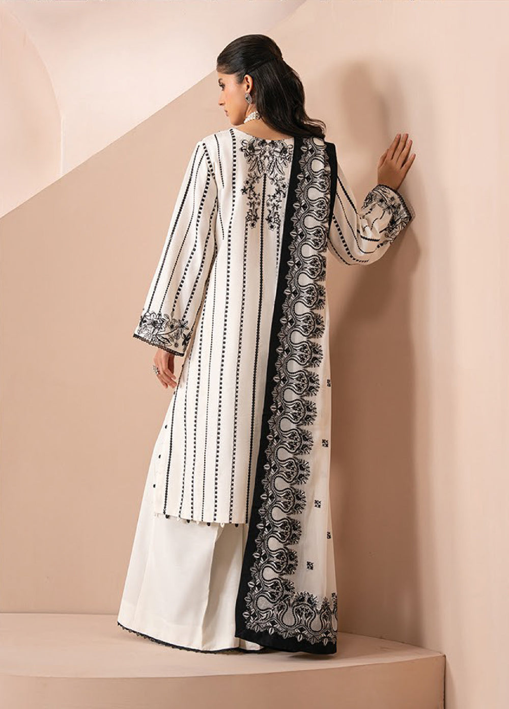 Zaeva by Xenia Formals Unstitched Embroidered Chiffon 3 Piece Suit XE26UZF 05-OMAVI - Festive Collection
