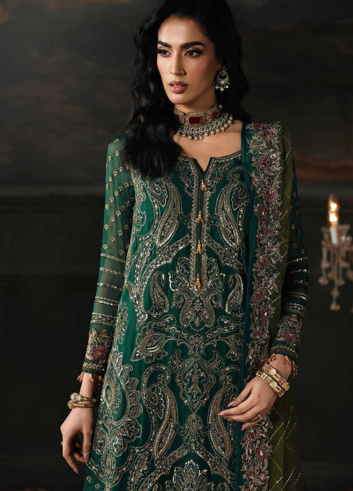 Aura by Charizma Unstitched Chiffon Embroidered Suits 3 Piece CRZ25UA CA26-04 - Festive Collection