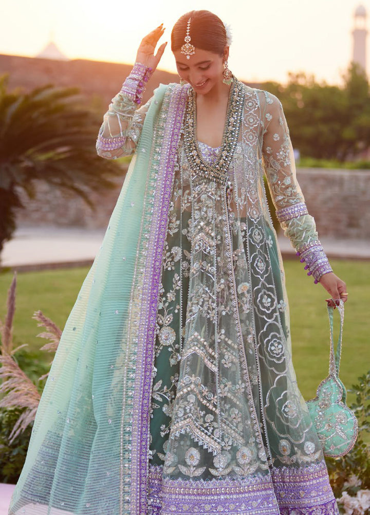 Zaha by Khadija Shah Gossamer Unstitched Embroidered Suits 3 Piece ZL25GF ZC25-03 - Festive Collection