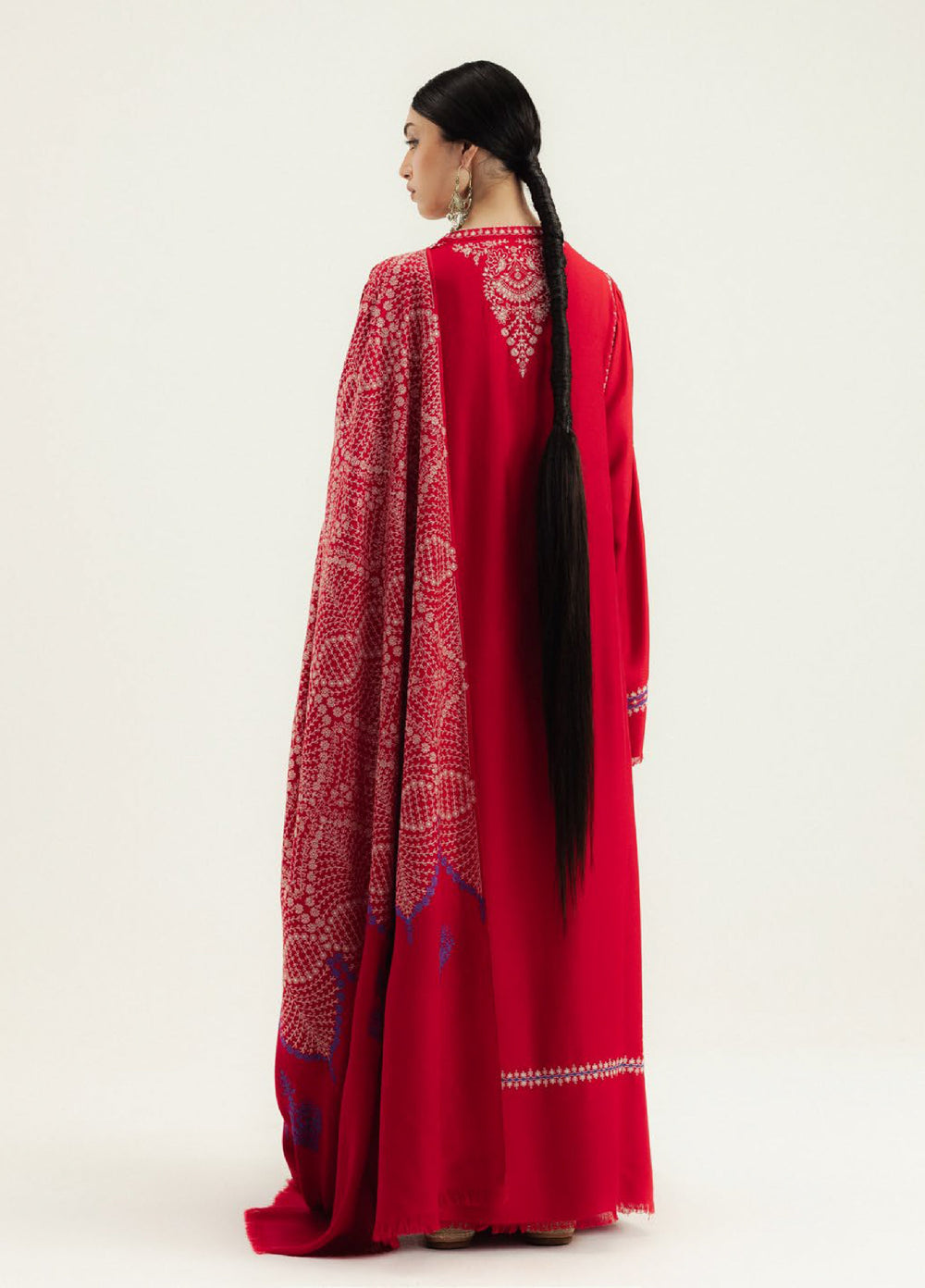 Zara Shahjahan Unstitched Winter Marina Embroidered Suits 3 Piece CZS25WC D5-Laalazar - Winter Collection
