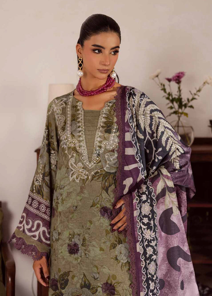 Signature Prints by Nureh Unstitched Linen Jacquard Suits 3 Piece NU25LJ SP-191 - Winter Collection