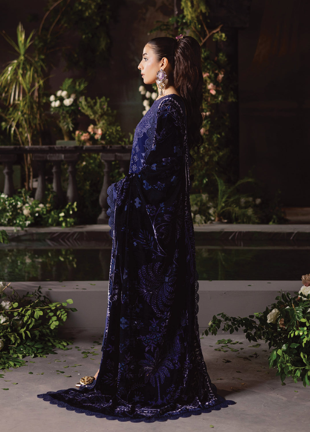 Amelia by Mahnur Unstitched Luxury Cotrai Embroidered 3 Piece Suits MN25AL AM-004 - Winter Collection