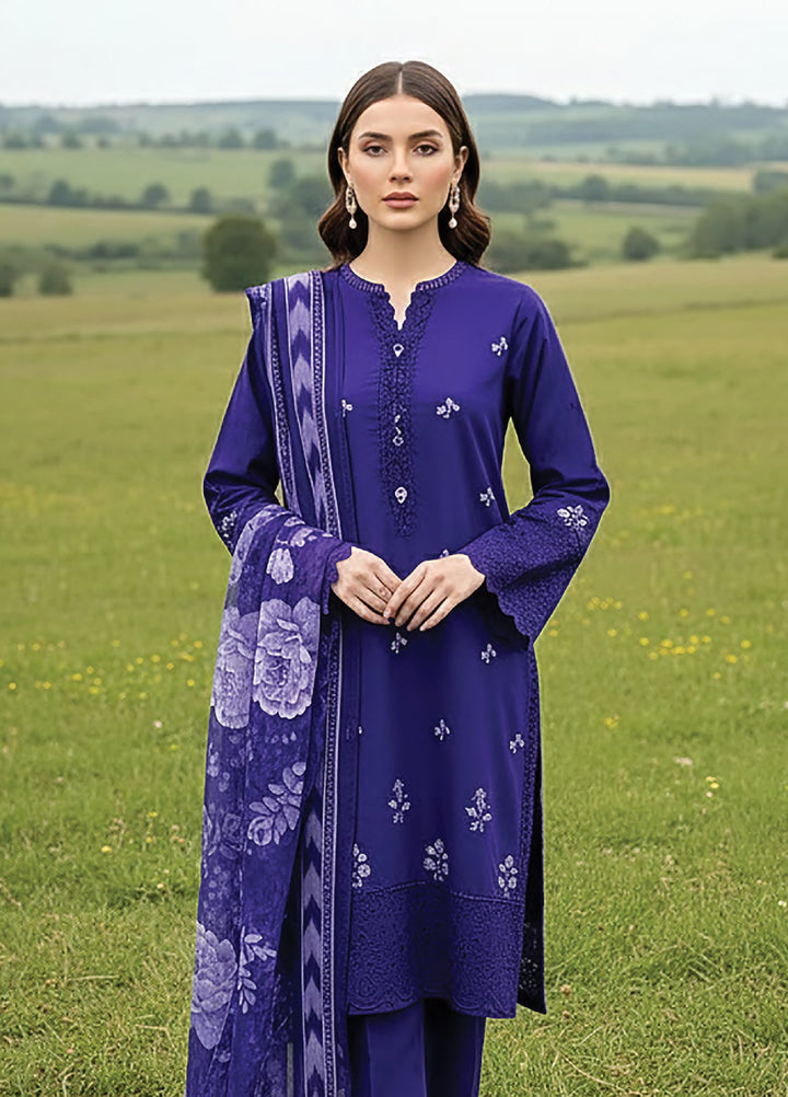 Essentials by Lakhany Unstitched Embroidered Lawn 3 Piece Suit LSM26UE LG-IZ-0400 - Summer Collection