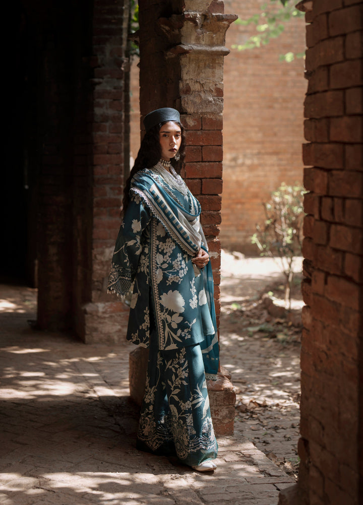 AJR Sard Shaam Embroidered Unstitched Linen Suits 3 Piece AJR25SS AJRW-09 KAYA - Winter Collection