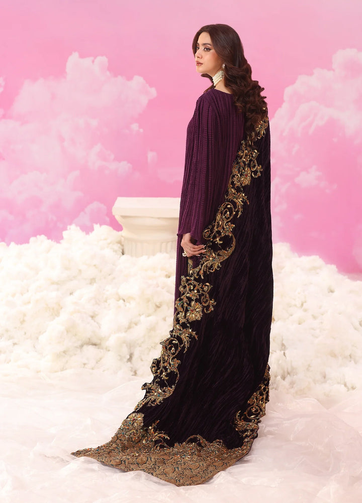 Mount Olypus by Musferah Saad Pret Embroidered Chiffon 2 Piece Amethyst Majesty - Festive Collection