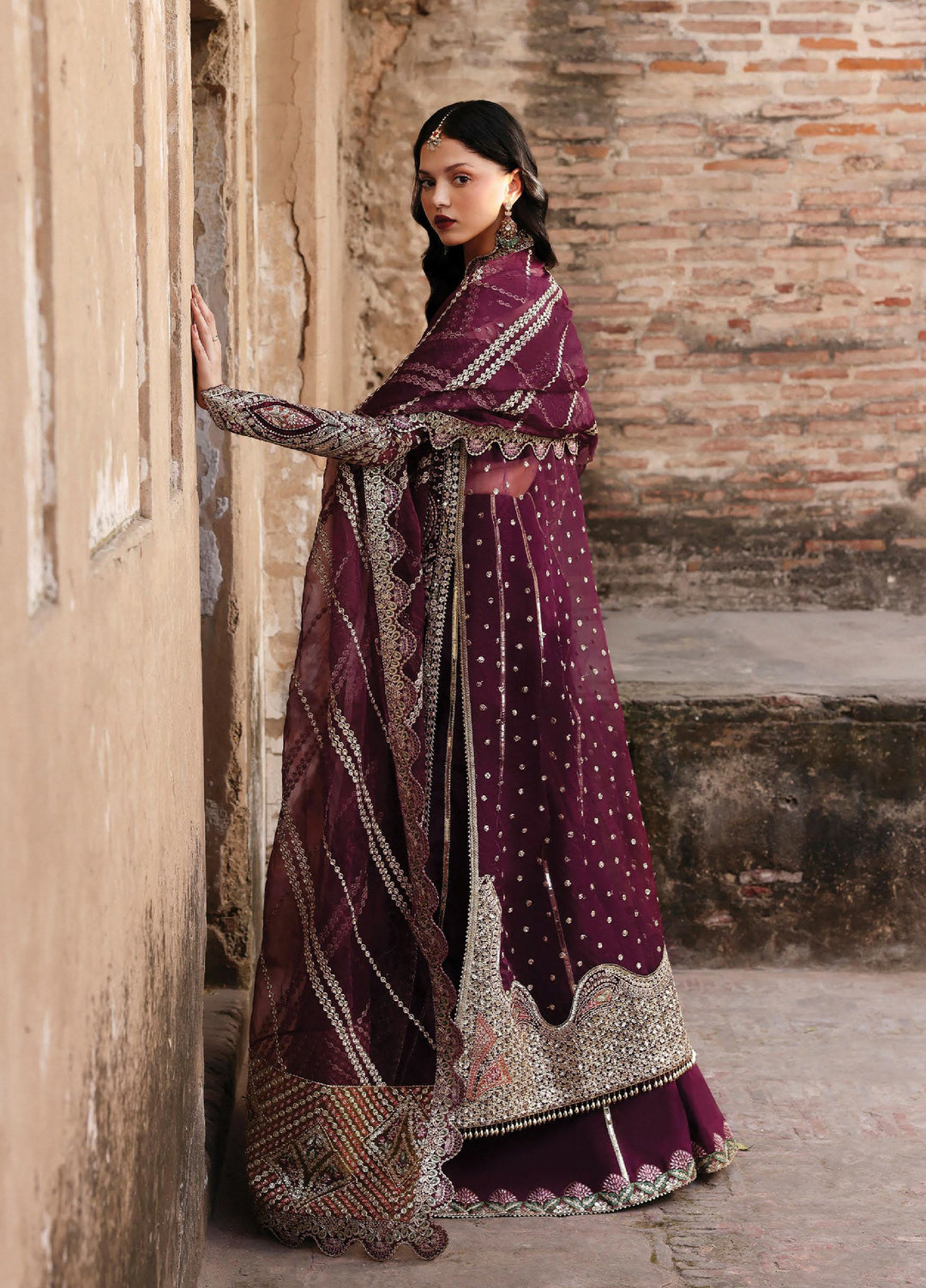 Kaashvi by Ayzel Unstitched Organza Embroidered Suits 3 Piece AAF25KW TARAANI AZW-25-V2-10 - Wedding Collection