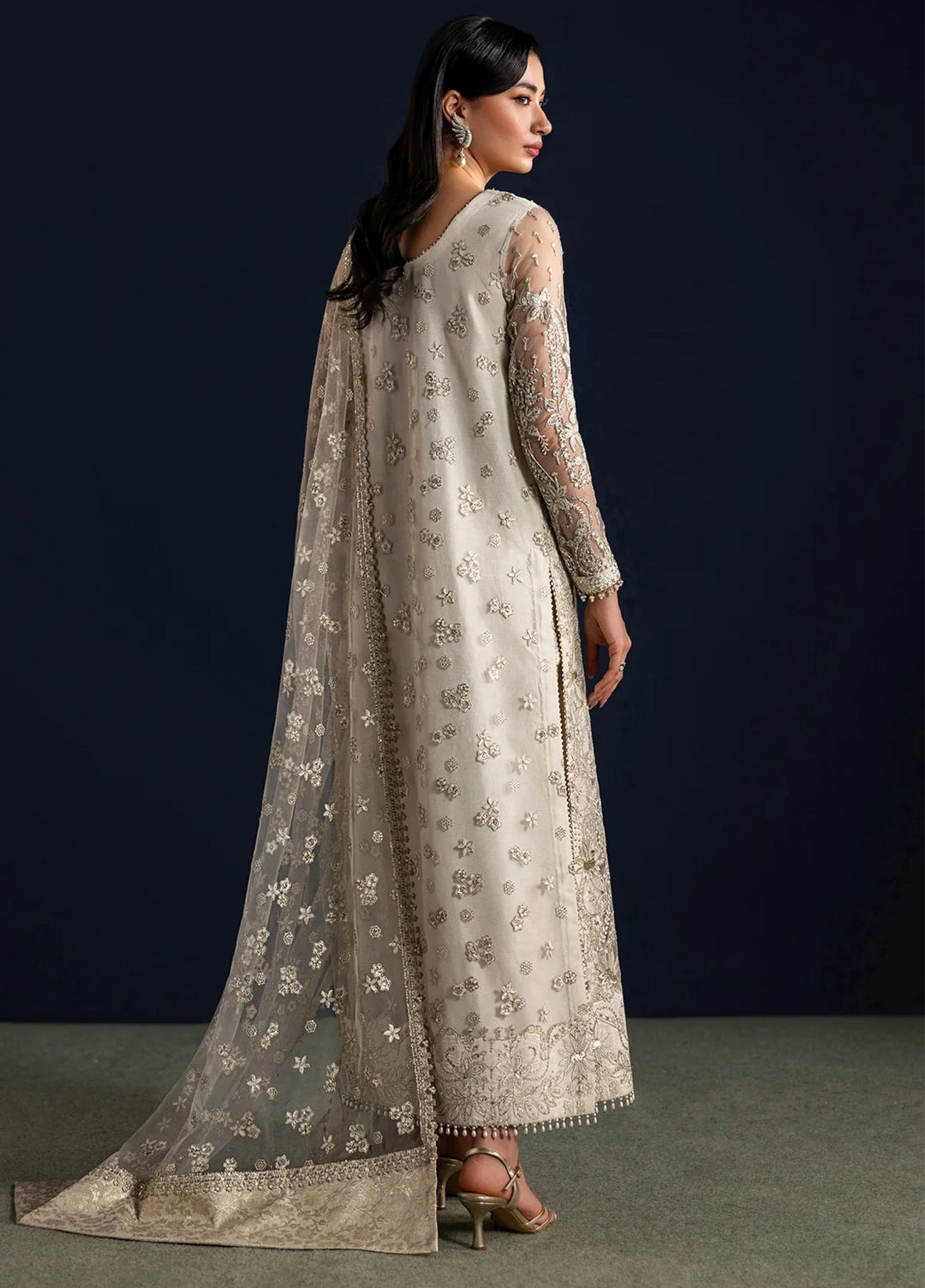 Chantelle by Baroque Unstitched Embroidered Net 3 Piece Suit UF-4448 - Festive Collection