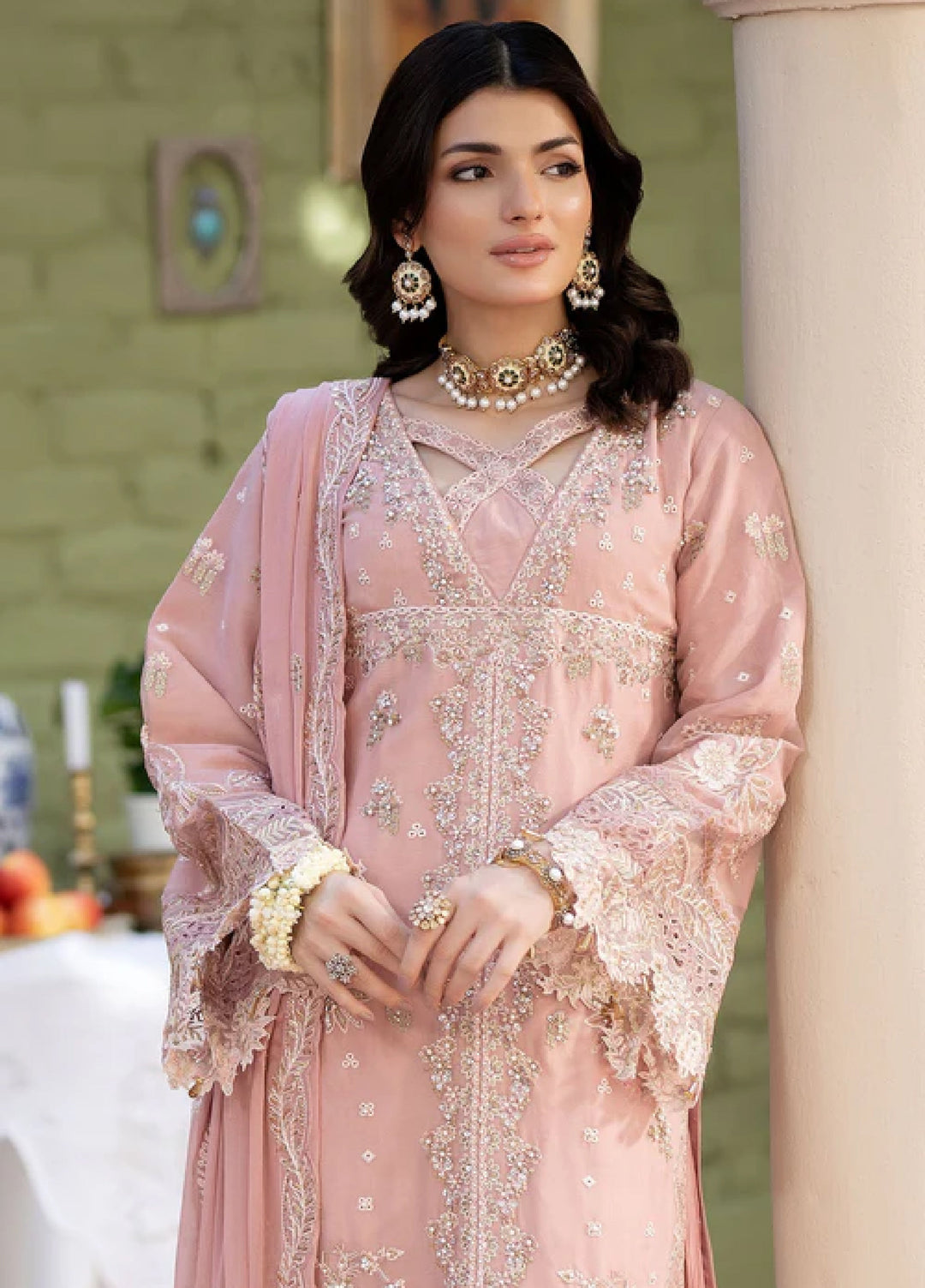 Sahellian by Meerak Women Pret Luxury Chiffon 4 Piece Rukhsar - Formals Collection