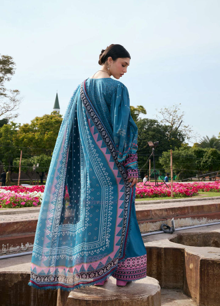Angan by Kahf Unstitched Printed Lawn 3 Piece Suit KHF26ULA FALAK ARA KPS-4A - Festive Collection