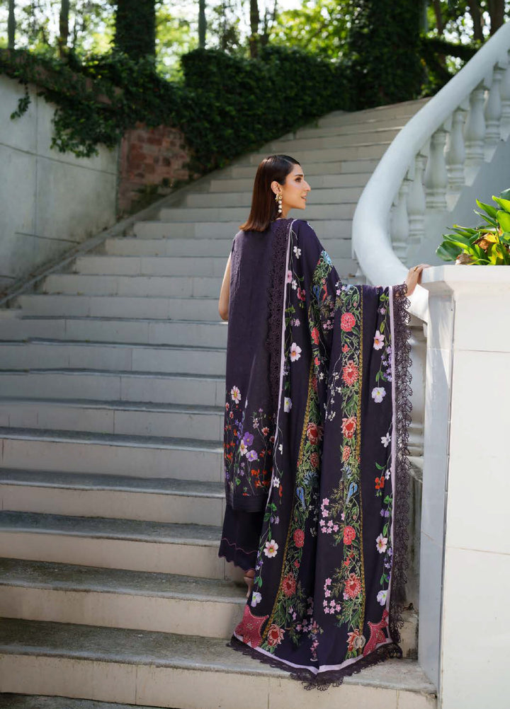 Meraki by Asifa And Nabeel Unstitched Viscose Embroidered Suits 3 Piece AN25MW ANM-04-Winter rose - Winter Collection