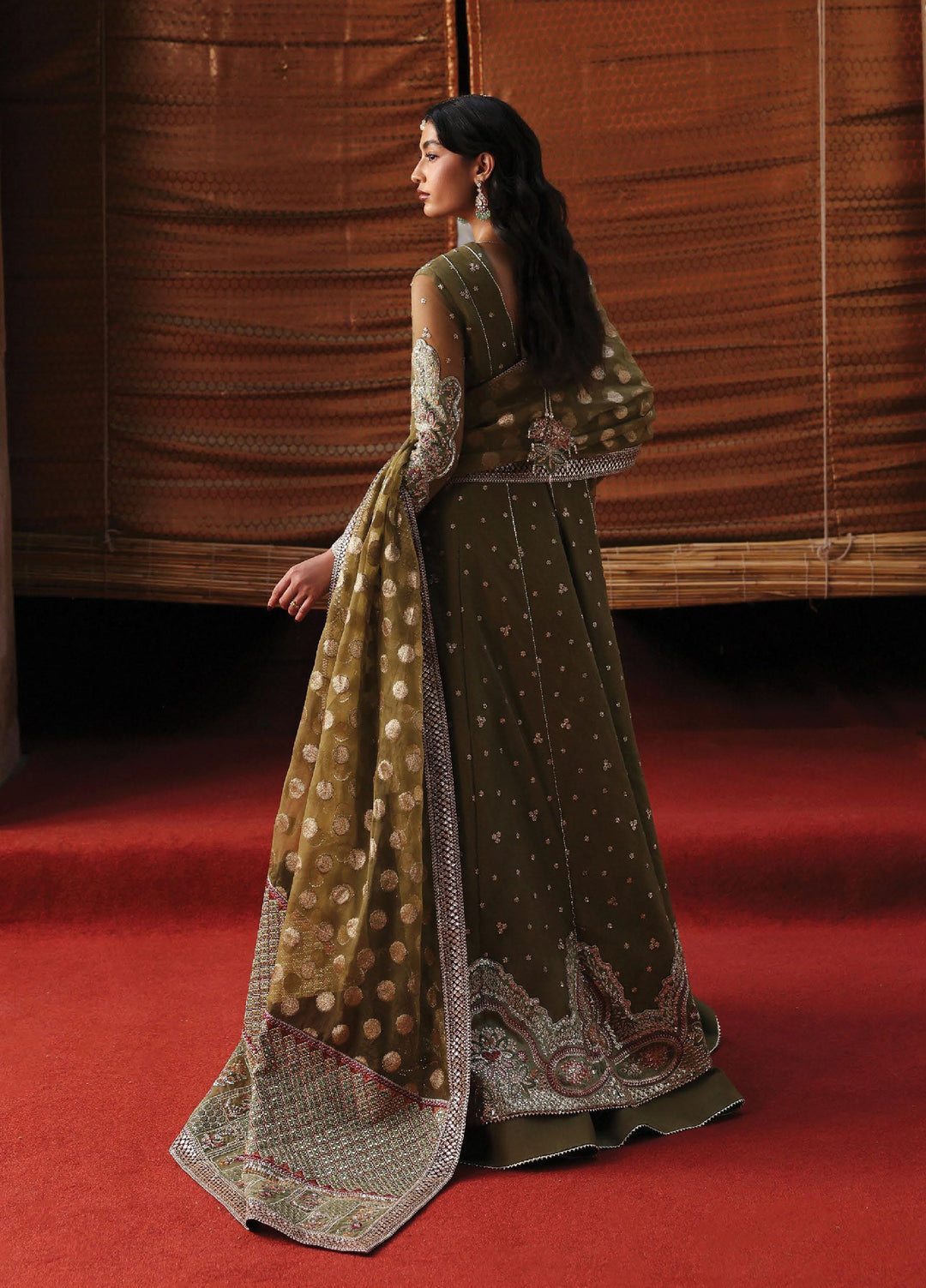 Kaashvi by Ayzel Unstitched Net Embroidered Suits 3 Piece AAF25KW JHANVI AZW-25-V2-06 - Wedding Collection