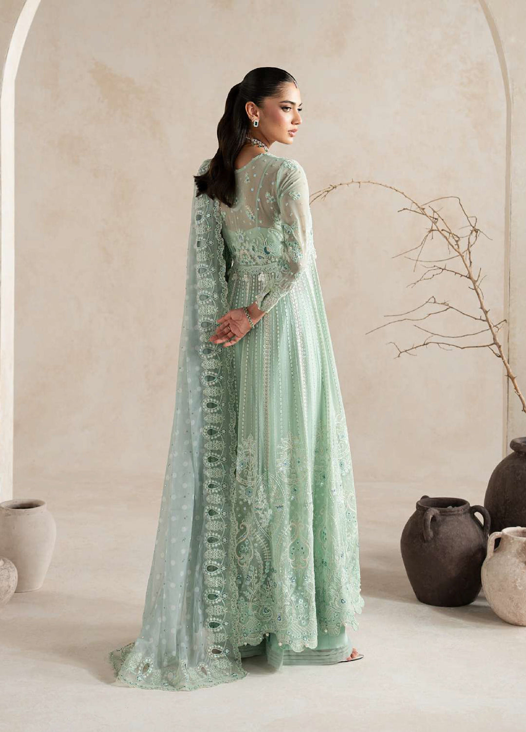 Gulaal Unstitched Embroidered Chiffon 3 Piece Suit GL26ULW Evaa D-56 - Wedding Collection