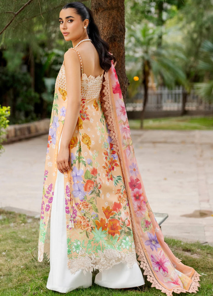 Meraki by Asifa and Nabeel Unstitched Embroidered Lawn 3 Pcs Suit AN26UM MSSL-11 Marigol Muse - Summer