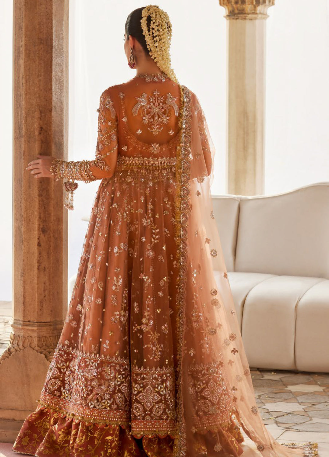 Zaha by Khadija Shah Gossamer Unstitched Embroidered Suits 3 Piece ZL25GF ZC25-08 - Festive Collection