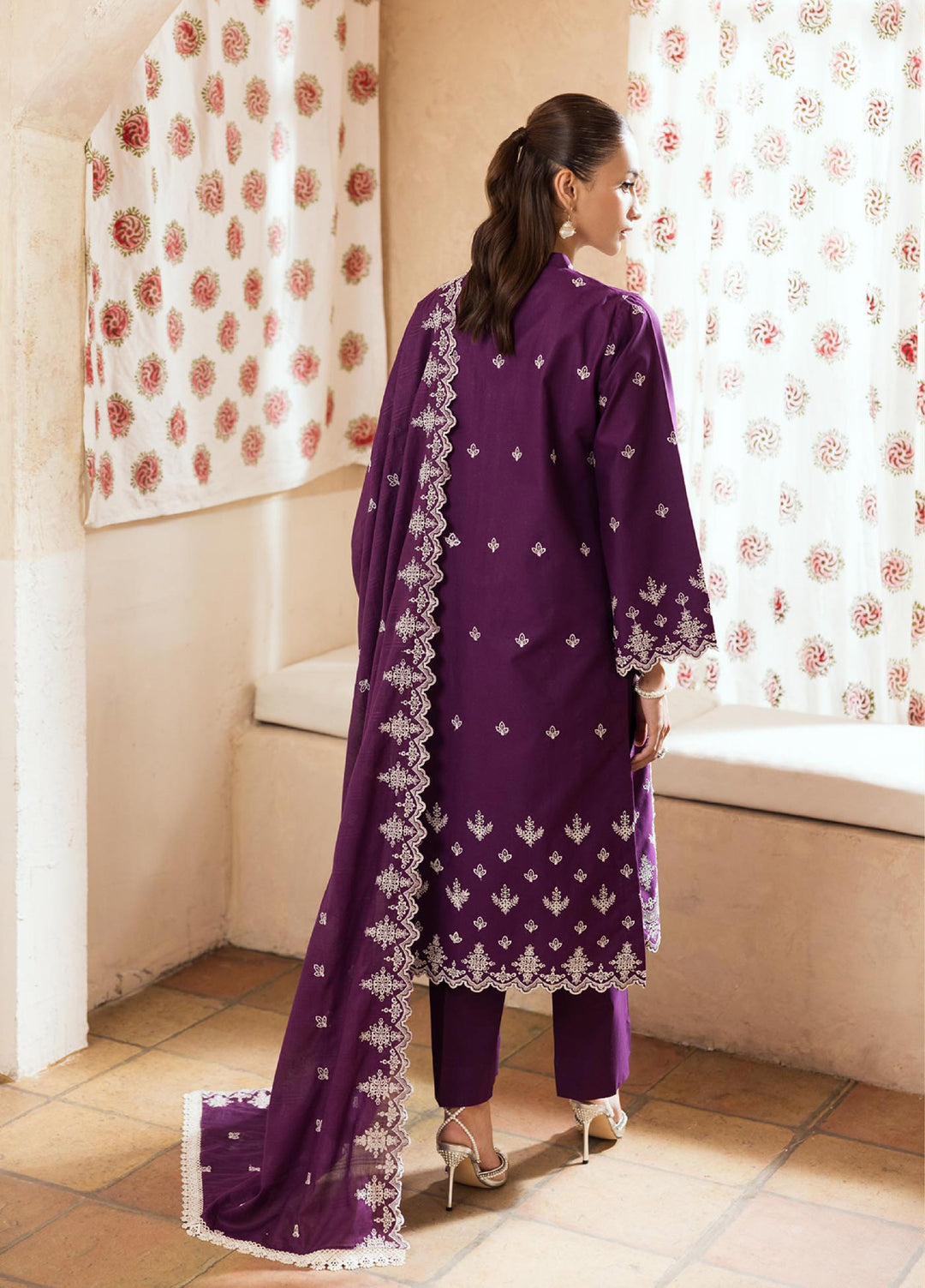 Nissa by Rajbari Unstitched Chikankari Embroidered Lawn 3 Piece Suit RB26UNCL D-4 - Summer Collection