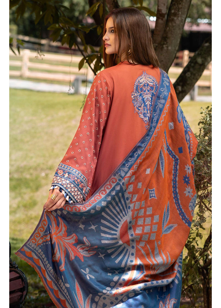 Mushq Broadway Under the Tuscan Sun Embroidered Cotton Suits Unstitched 3 Piece MQ25BT D-12 Whispers of Change - Winter Collection