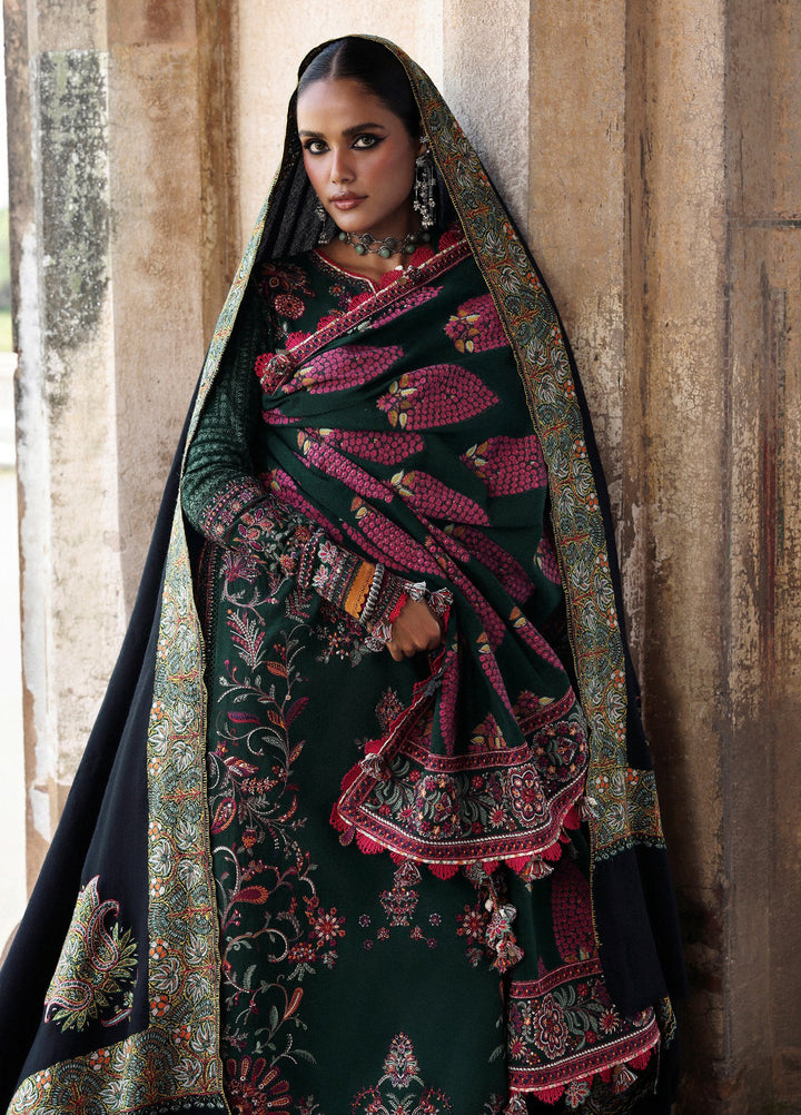 Hussain Rehar Unstitched Karandi Winter Embroidered Suits 3 Piece HRR25K Shayra - Winter Collection