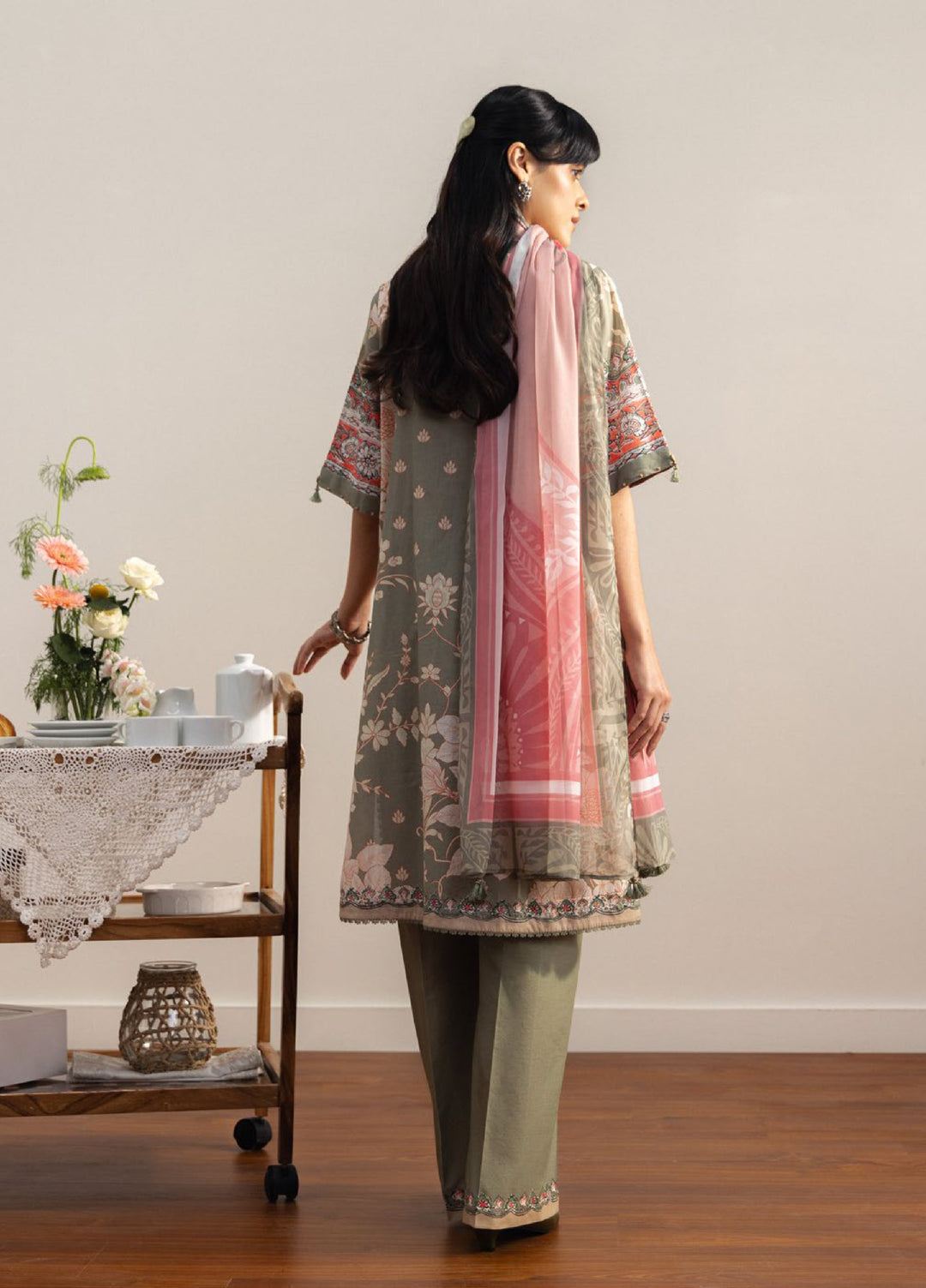 Coco by Zara Shahjahan Unstitched Printed Lawn 3 Piece Suit CZS26ULV ZEN-10A - Summer Collection